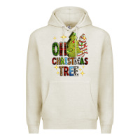 Oatmeal Heather Oh Christmas tree Christmas cake Premium Hoodie - RanaPortraitStore