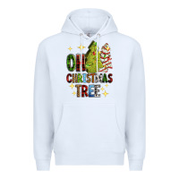 White Oh Christmas tree Christmas cake Premium Hoodie - RanaPortraitStore