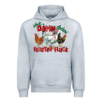 Heather Grey what a damn cluckin' fluster fluck chickens christ Urban Hoodie - MaliasSmallBusiness
