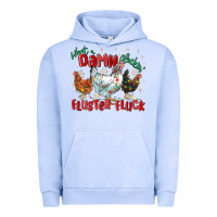 Pigment Grape Ice what a damn cluckin' fluster fluck chickens christ Urban Hoodie - MaliasSmallBusiness