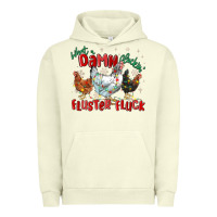 Pigment Pistachio what a damn cluckin' fluster fluck chickens christ Urban Hoodie - MaliasSmallBusiness