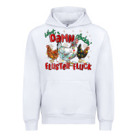White what a damn cluckin' fluster fluck chickens christ Urban Hoodie - MaliasSmallBusiness