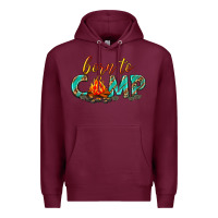 Burgundy born to camp Premium Hoodie - texasbilliewilder