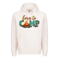 Pale Pink born to camp Premium Hoodie - texasbilliewilder