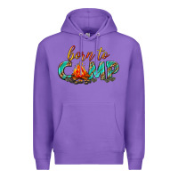 Purple born to camp Premium Hoodie - texasbilliewilder