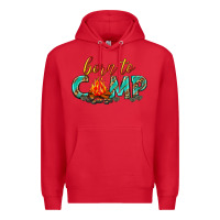Red born to camp Premium Hoodie - texasbilliewilder