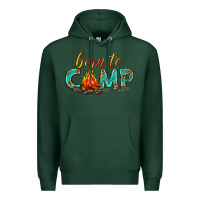 Sports Green born to camp Premium Hoodie - texasbilliewilder