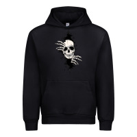 Black skull in the wall file Urban Hoodie - MaliasSmallBusiness