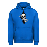 Cobalt skull in the wall file Urban Hoodie - MaliasSmallBusiness