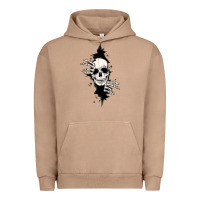 Pigment Burro skull in the wall file Urban Hoodie - MaliasSmallBusiness