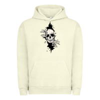 Pigment Pistachio skull in the wall file Urban Hoodie - MaliasSmallBusiness
