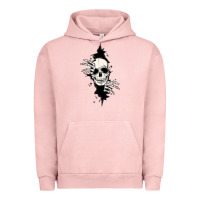 Pigment Salmon skull in the wall file Urban Hoodie - MaliasSmallBusiness