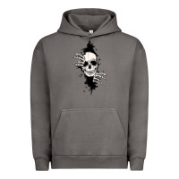 Pigment Tornado skull in the wall file Urban Hoodie - MaliasSmallBusiness
