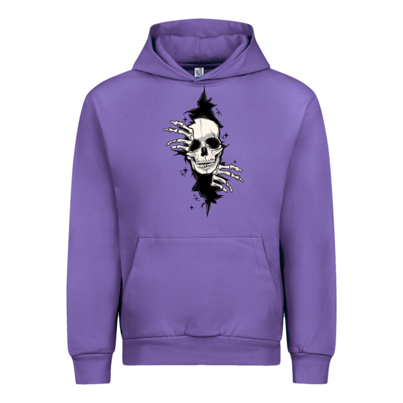 Skull In The Wall File Urban Hoodie by MaliasSmallBusiness | Teevron