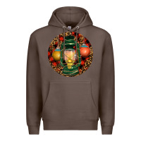 Coffee Xmas Lantern Christmas Premium Hoodie - RanaPortraitStore