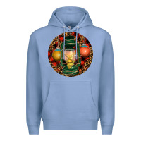 Colony Blue Xmas Lantern Christmas Premium Hoodie - RanaPortraitStore