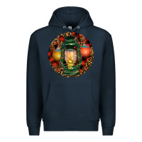 Navy Xmas Lantern Christmas Premium Hoodie - RanaPortraitStore