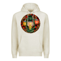 Oatmeal Heather Xmas Lantern Christmas Premium Hoodie - RanaPortraitStore