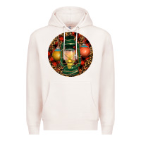 Pale Pink Xmas Lantern Christmas Premium Hoodie - RanaPortraitStore