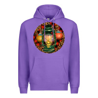 Purple Xmas Lantern Christmas Premium Hoodie - RanaPortraitStore