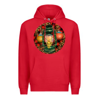 Red Xmas Lantern Christmas Premium Hoodie - RanaPortraitStore
