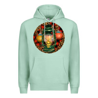 Seafoam Xmas Lantern Christmas Premium Hoodie - RanaPortraitStore