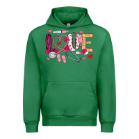Emerald love nurse valentines day Urban Hoodie - MaliasSmallBusiness