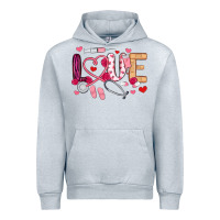 Heather Grey love nurse valentines day Urban Hoodie - MaliasSmallBusiness