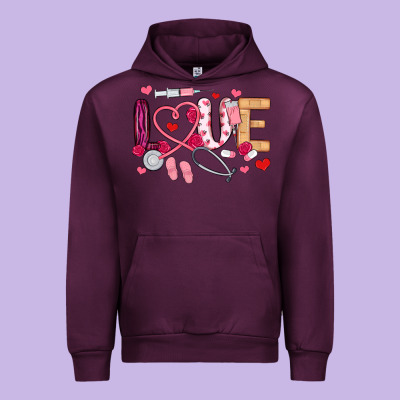 Urban Hoodie love nurse valentines day