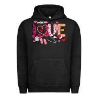 Pigment Black love nurse valentines day Urban Hoodie - MaliasSmallBusiness