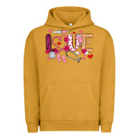 Pigment Peanut Butter love nurse valentines day Urban Hoodie - MaliasSmallBusiness