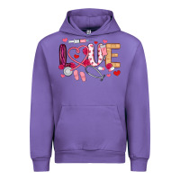 Tulip love nurse valentines day Urban Hoodie - MaliasSmallBusiness