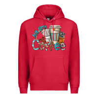 Cardinal but first coffee Premium Hoodie - texasbilliewilder