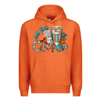 Carrot but first coffee Premium Hoodie - texasbilliewilder