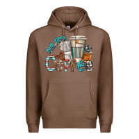 Chestnut but first coffee Premium Hoodie - texasbilliewilder