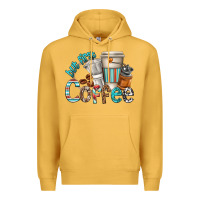 Mustard but first coffee Premium Hoodie - texasbilliewilder