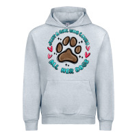Heather Grey just a girl who loves all her dogs Urban Hoodie - MaliasSmallBusiness