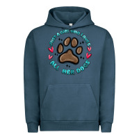 Pigment Midnight Navy just a girl who loves all her dogs Urban Hoodie - MaliasSmallBusiness