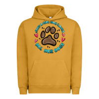 Pigment Peanut Butter just a girl who loves all her dogs Urban Hoodie - MaliasSmallBusiness