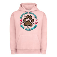 Pigment Salmon just a girl who loves all her dogs Urban Hoodie - MaliasSmallBusiness