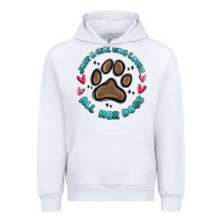 White just a girl who loves all her dogs Urban Hoodie - MaliasSmallBusiness