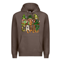 Coffee camp crew with gnomies Premium Hoodie - texasbilliewilder