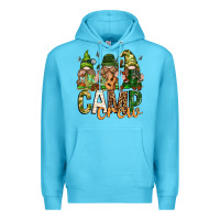 Ocean Blue camp crew with gnomies Premium Hoodie - texasbilliewilder