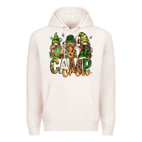 Pale Pink camp crew with gnomies Premium Hoodie - texasbilliewilder