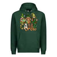 Sports Green camp crew with gnomies Premium Hoodie - texasbilliewilder