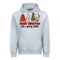 Heather Grey merry christmas let s play ball baseball Urban Hoodie - MaliasSmallBusiness