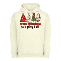 Pigment Pistachio merry christmas let s play ball baseball Urban Hoodie - MaliasSmallBusiness