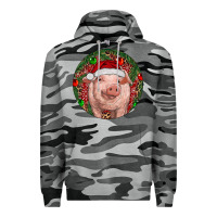 Slate Camo Pig Christmas Premium Hoodie - RanaPortraitStore