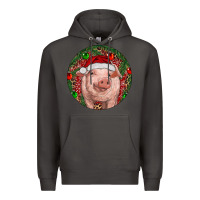 Smoke Pig Christmas Premium Hoodie - RanaPortraitStore