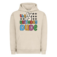 Pigment French Oak the birthday dude Urban Hoodie - MaliasSmallBusiness